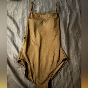 Classic Black  Spaghetti Strap Bodysuit / leotard